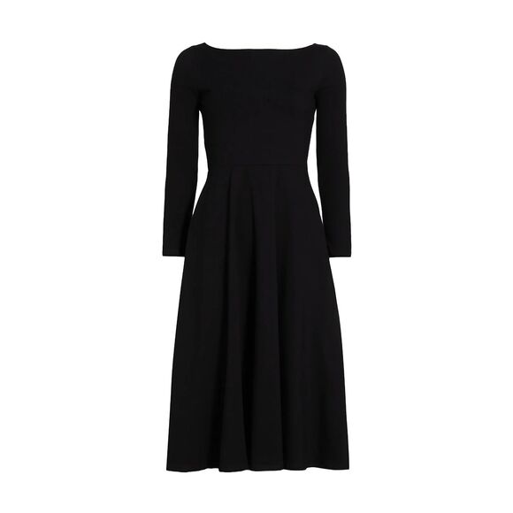 New Reformation Wiley Long Sleeve CottonJersey black Dress Size Small - Picture 1 of 6